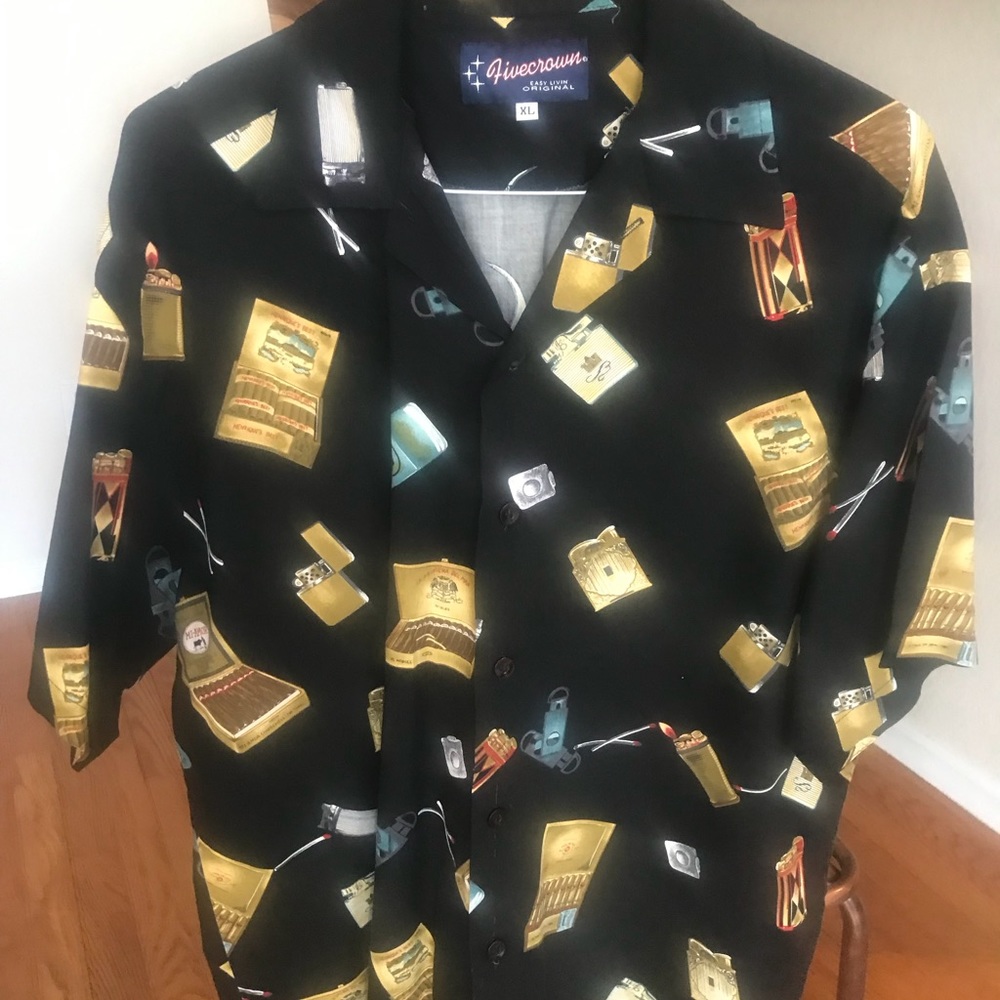 Fivecrown Short Sleeved Cigar Shirt Size XL